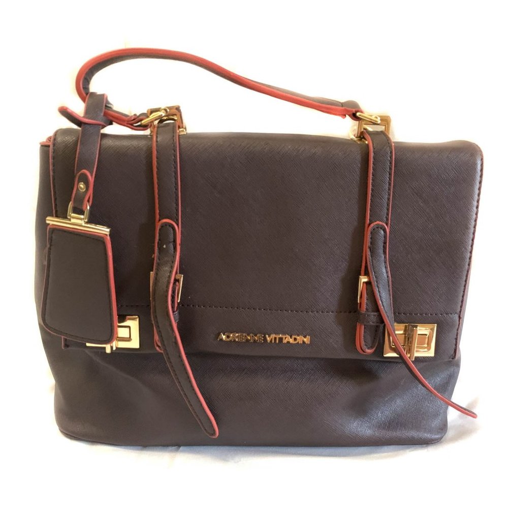Adrienne Vittadini Brown Briefcase-style Handbag